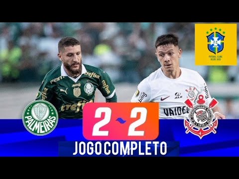 Palmeiras 2 x 2 Corinthians Campeonato Paulista 2024 9 Rodada Jogo Completo Paulistão Play HD 1080p