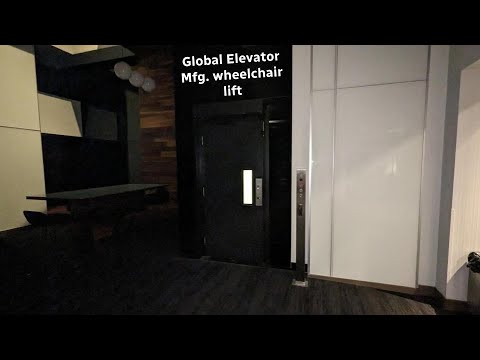 Global roped hydraulic wheelchair lift at the Hotel Bonaventure in Montreal QC