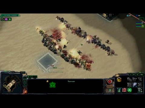 Starcraft 2 Arcade Games (Desert strike Hots, with Terran) Part 1