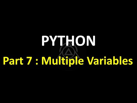 Python Programming Part 7 Multiple Variables And Unpacking