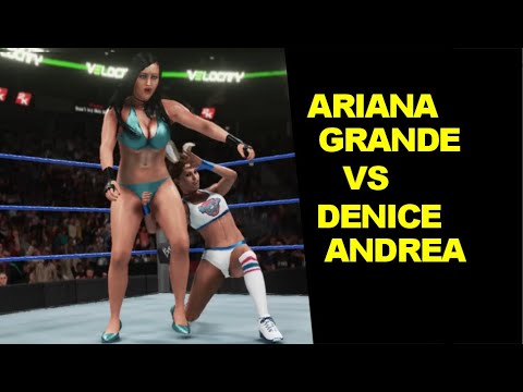 WWE 2K19 Ariana Grande vs Denice Andrea - Iron Finisher