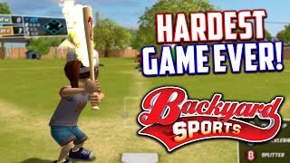 THE HARDEST BASEBALL GAME EVER! Backyard Sports : 