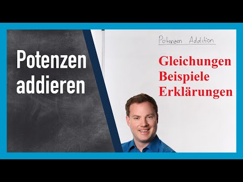 Potenzen addieren mit Zahlen | www.gut-erklärt.de