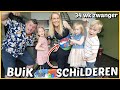 BUiK SCHiLDEREN VAN BABY NUMMER 4 ?? ( 34 wk zwanger) | Bellinga Vlog #2099