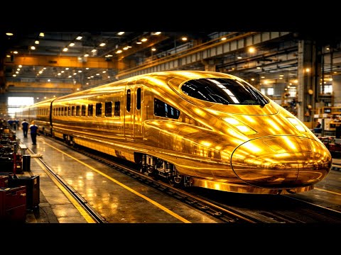 Inside a German Factory Building a $100M Solid Gold Bullet Train Rare Footage