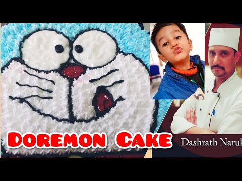 doraemon cake, jaineel frist birthday cake