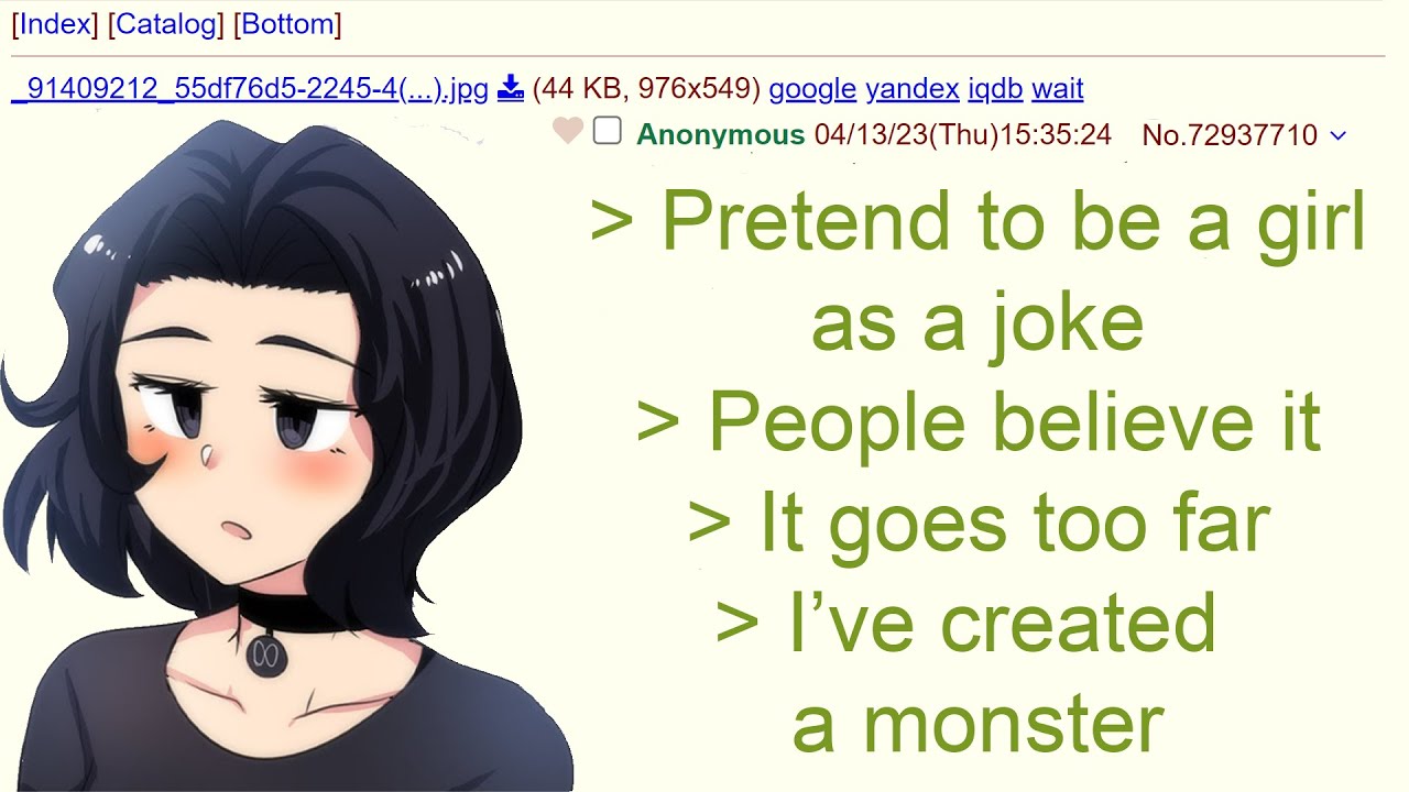 4Chan r/Greentext - Anon Pretends To Be An E-Girl