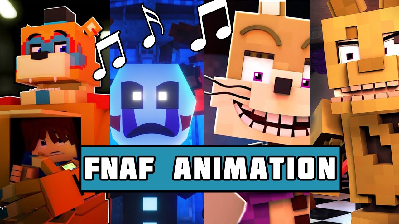 ТОП 5 ФНАФ КЛИПОВ В МАЙНКРАФТЕ Minecraft FNAF Animation Music Video