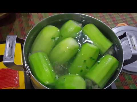 Chopped Pork With Gourd - Delicious Asian Food In Family - Homemade Lunch Video