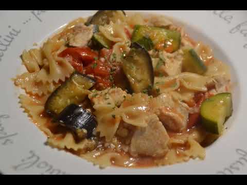 Farfalles poulet légumes recette cookeo