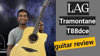 Video thumbnail for Lag tramontane T88dce guitar review. by SKISWUD The Guitar Shop