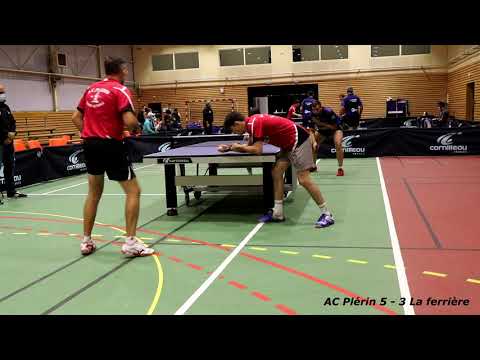 AC PLERIN vs LA FERRIERE - Match de nationale 3 - Tennis de table