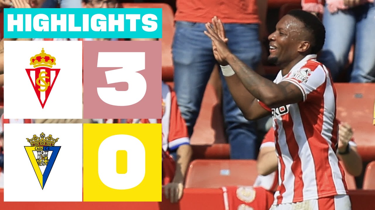 Sporting Gijón vs Cádiz Highlights