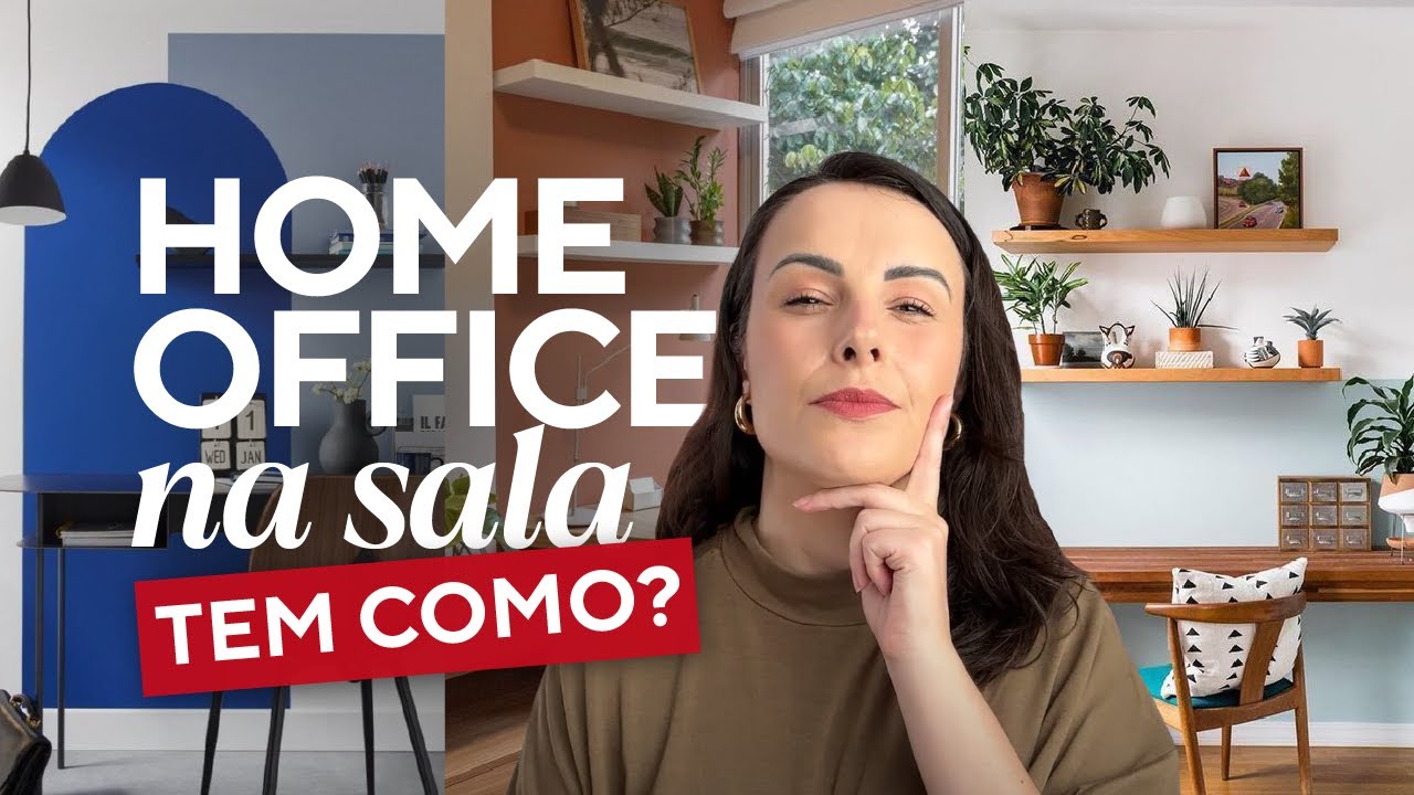 SALA E ESCRITÓRIO INTEGRADOS: dicas para um home office elegante