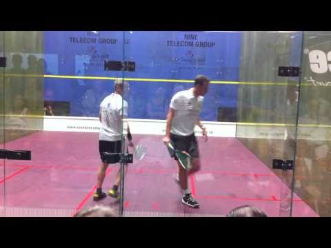 Legends of Squash  St Georges Hill 2010, Day 2 Evans vs Parke 2