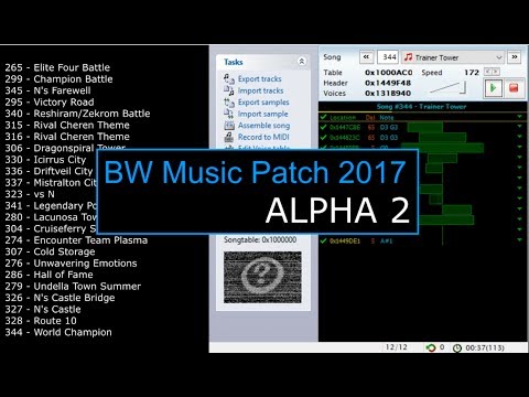 Pokemon FireRed - BW Music Patch 2017 (Alpha 2 Release!)