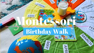 Montessori Birthday Celebration|Montessori Birthday Walk #montessoriwithhart