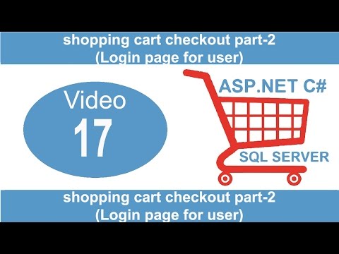 shopping cart checkout part-2 Login Page 