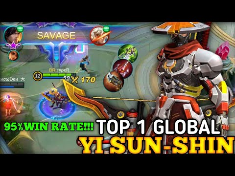 Perfect Savage!! YSS 95% Win Rate - Gameplay Top 1 Global Yi Sun-shin by туρєƦ. MLBB