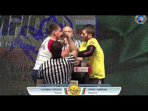 ARMWRESTLING - ATSAMAZ URTAEV (RUS) VS GABRIAN CRISTI (ROM)