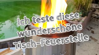 Ich teste heute eine "Generic Rauchfreie Tischfeuerstelle Campingkocher für den Außenbereich