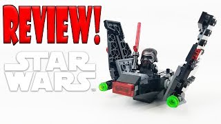 YouTube thumbnail: LEGO Star Wars Review: 75264 Kylo Ren's Shuttle MicroFighter (2020 Set) ... Ow!