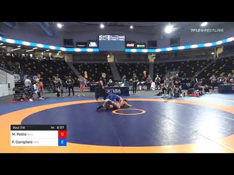 74 Kg Consolation - Michael Petite, Bulls Wrestling Club Vs Philip Conigliaro, New England Regiona