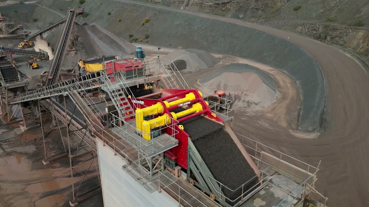 The bespoke McLanahan screen at Kilsaran Booth's Northern Ireland quarry, a 2 minute video