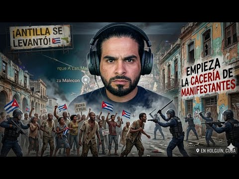Antilla se levantó: Tiros, represión y más de 20 detenidos 🇨🇺
