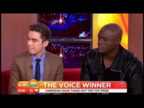 Harrison Craig wins - Today interview with Seal