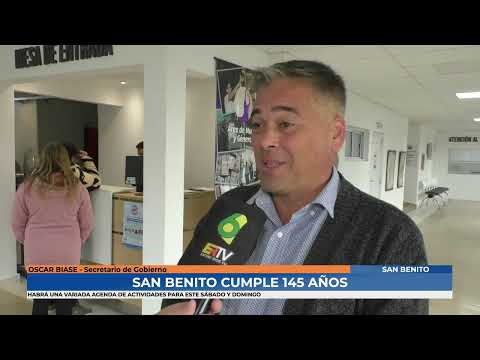 Oscar Biase - San Benito organiza festejos por sus 145 años
