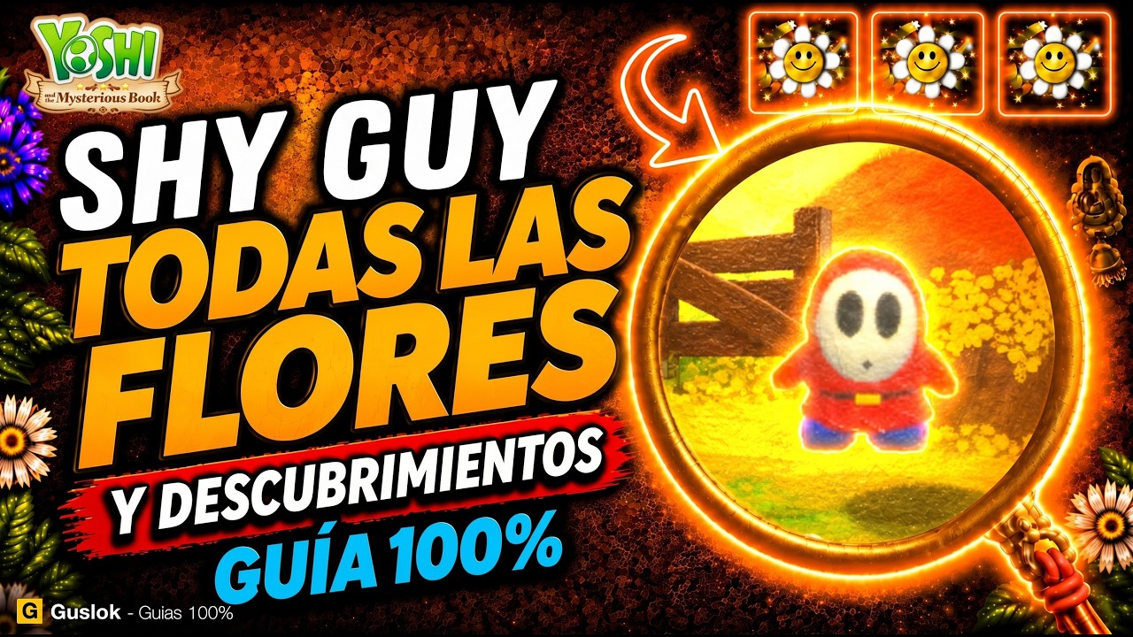 Shy Guy Todos los Coleccionables 100% | Yoshi and the Mysterious Book