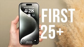 iPhone 15 Pro - First 25 Things To Do! (Tips & Tricks)
