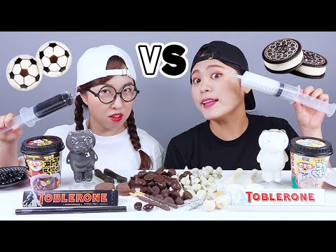 Black Chocolate VS White Chocolate Challenge DONA