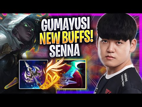 GUMAYUSI TRIES SENNA WITH NEW BUFFS! - T1 Gumayusi Plays Senna SUPPORT vs Lux! | Season 2023