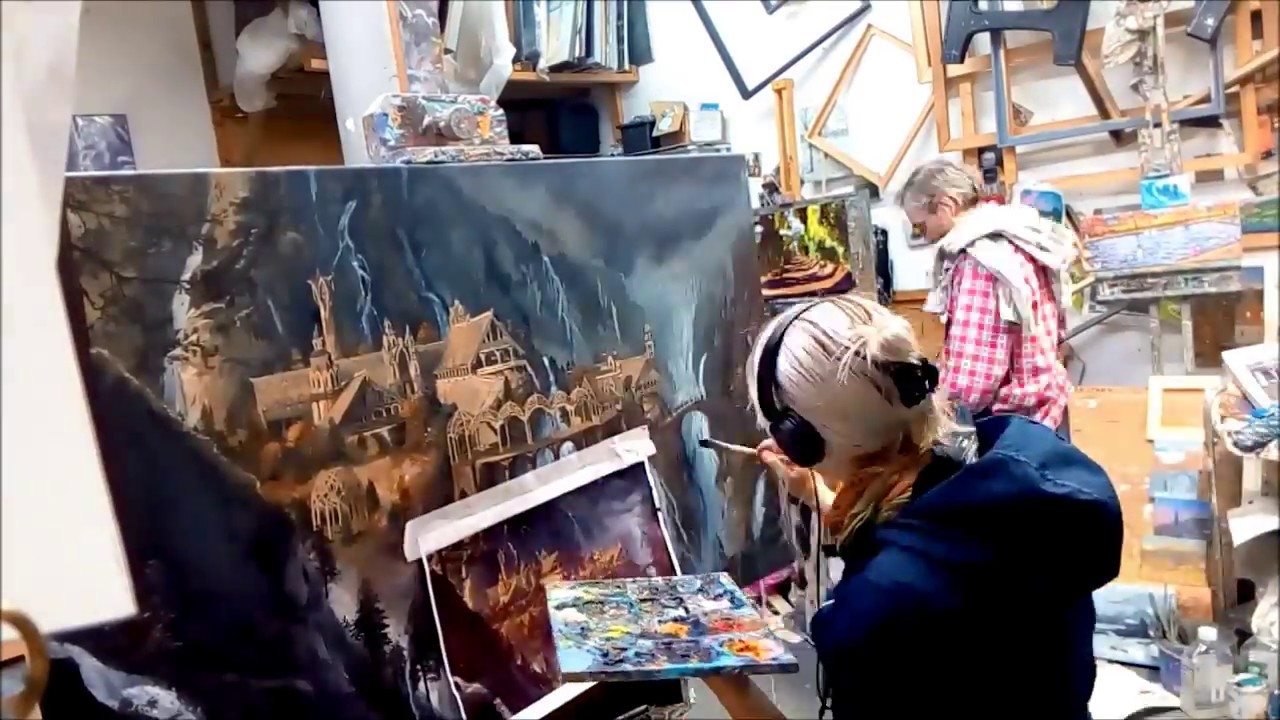 Painting of Rivendell - The Lord of The Rings