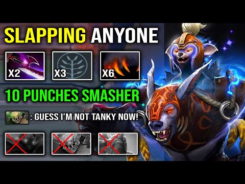WTF 10 PUNCHES Just Run & Slapping Everyone on the Map with 12Min Battlefury Silver Edge Ursa DotA 2