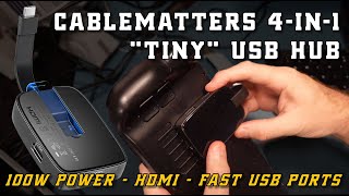 Steam Deck: Cable Matters 4-in-1 Portable USB C Hub HDMI 4K 60Hz 100W Charging