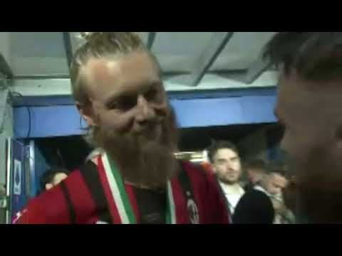 Simon Kjær Interview With Danish TV After Winning The Scudetto
