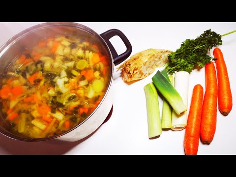 Leckere & Gesunde Gemüsesuppe ganz schnell & einfach zum nach Kochen | Gesunde Ernährung | Veggie