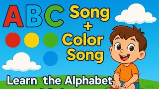 ABC learning for Toddlers | Color song | Learn the Alphabet | Nursery Rhymes for toddlers