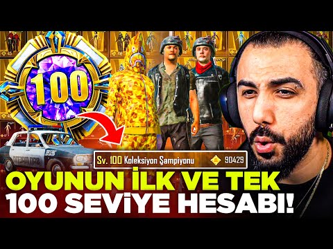 OYUNUN İLK 100 SEVİYE KOLEKSİYONUNA SAHİP HESABI!! 😱 TÜM SET VE SİLAHLAR AÇIK! | PUBG MOBILE