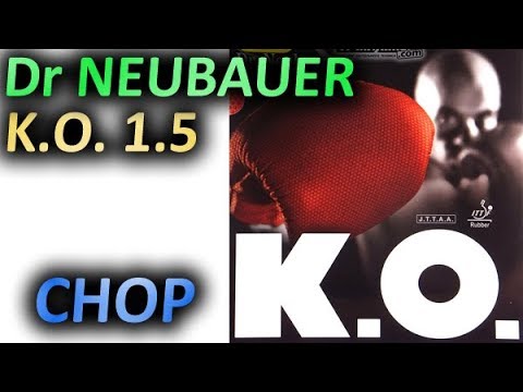 FH chopping test DR NEUBAUER K.O. 1.5 mm medium pips on RED + BLACK Faith