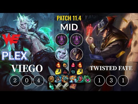 WE Plex Viego vs Twisted Fate Mid - KR Patch 11.4