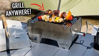 Next Level Camping Meals With The Skotti Gas Grill!