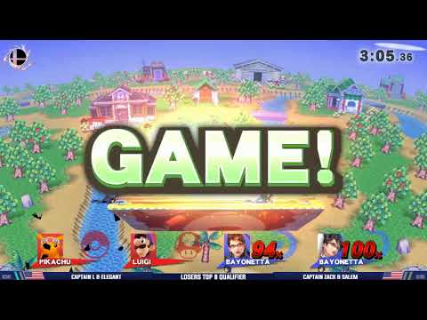 Smash'N'Splash 4 Losers Top 8 Qualifier -  Captain L + unseen | Elegant vs  Captain Zack +  Salem