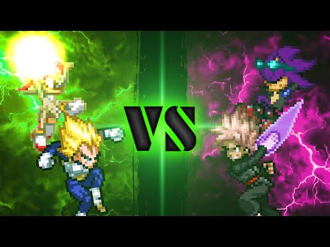 Shadow & Vegeta vs Scourge & Goku Black