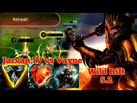 Jarvan IV vs Vayne Top - Wild Rift 5.2 Baron Lane