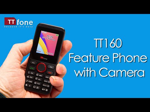TTfone TT160 Dual Sim Basic Simple Mobile Phone - Unlocked with Camera Torch MP3 Bluetooth