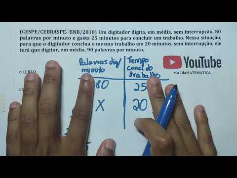 CESPE/CEBRASPE BNB 2018 (Regra de três simples!!)